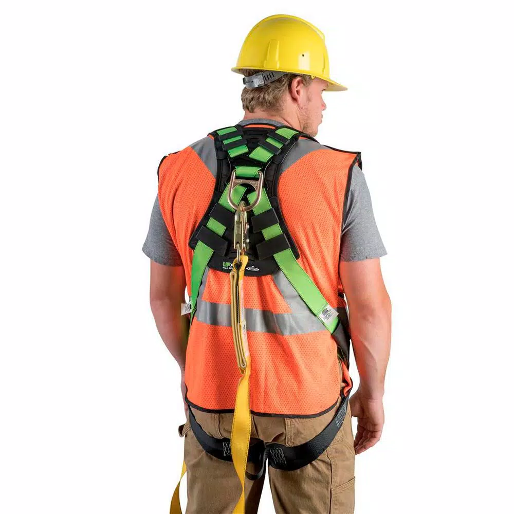 WERNER UpGear H513002 Easy-Wear Safety Harness - Green, One Size