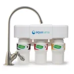 Aquasana 3-Stage Under Counter Water Filtration System with Brushed Nickel Faucet thumbnail 1