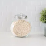 Unbranded 67.5 oz. Classic Glass Candy Jar with Stainless Steel Lid thumbnail 1