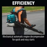 Makita EB7660TH 75.6 cc MM4 4-Stroke Gas Backpack Blower, 206 MPH, 706 CFM thumbnail 9