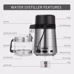 VIVOHOME 16-Cup Water Distiller Machine, 4L Countertop Water Purifier with Carbon Filter for Home and Office thumbnail 7