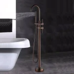 Vanity Art 46 in. Freestanding Single Handle Claw Foot Tub Faucet with Hand Shower, Oil Rubbed Bronze thumbnail 2