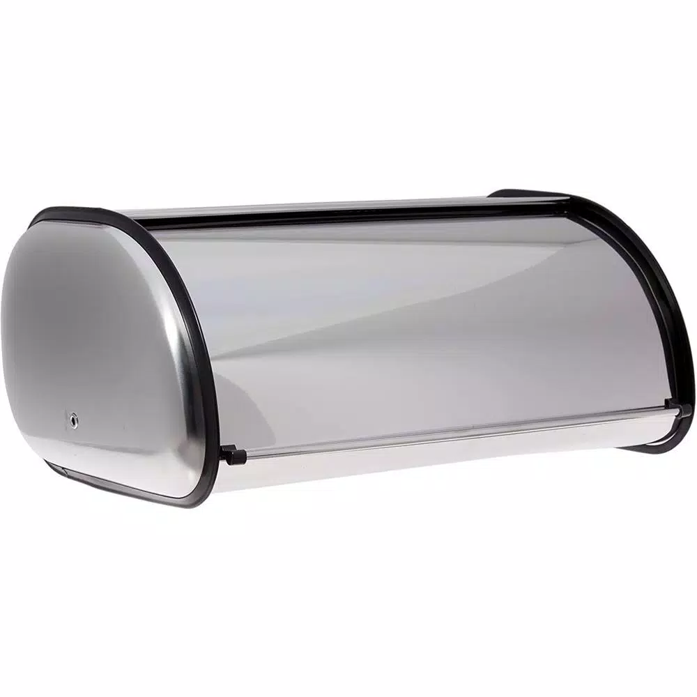 Unbranded Stainless Steel Bread Box, Large Capacity Brushed Metal Bread Storage Holder for Kitchen Countertop