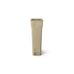 Suncast Commercial 23 Gallon Slim Resin Trash Can, Sand thumbnail 3