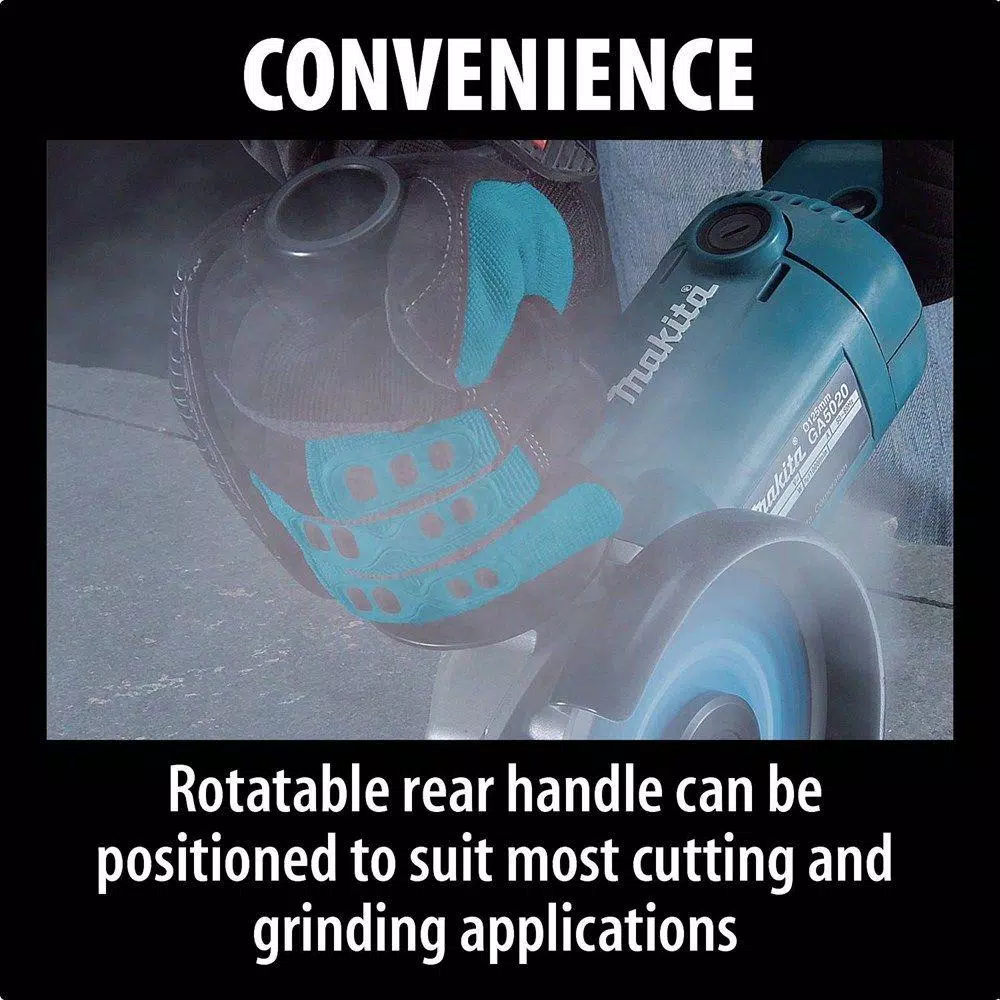 Makita 7 in. Angle Grinder, 15 Amp, Soft Start, 8000 rpm