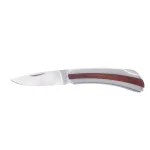 Klein Tools Compact Stainless Steel Pocket Knife with Rosewood Inserts thumbnail 6
