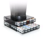 Mind Reader Jumbo 72-Capacity Metal Mesh Double Coffee Pod Storage Drawer, Black thumbnail 3