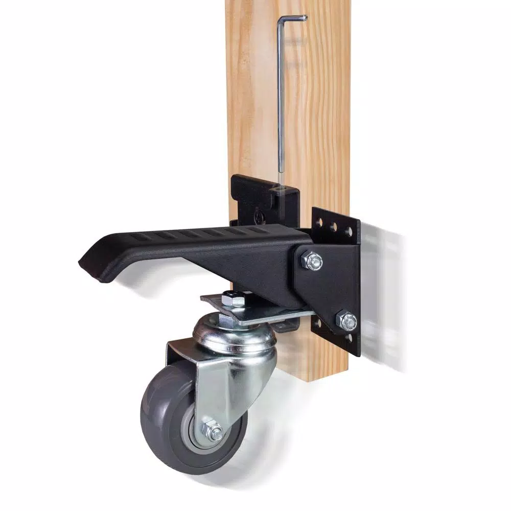 POWERTEC Workbench Casters with Quick-Release Plates, 4-Set Mobility Kit