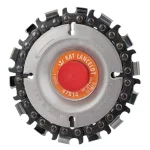 King Arthur's Tools Lancelot 4 in. 14-Teeth Steel Chainsaw Blade for Woodcarving and Angle Grinders thumbnail 1