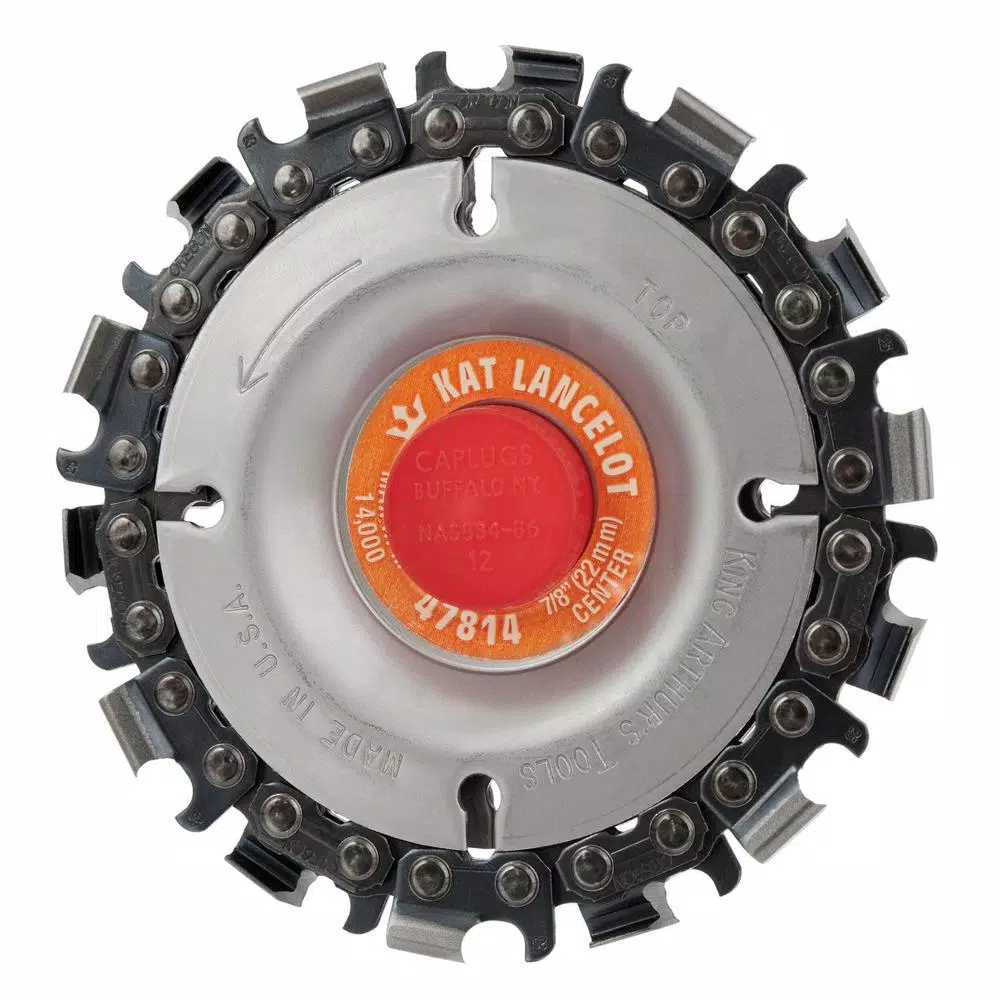 King Arthur's Tools Lancelot 4 in. 14-Teeth Steel Chainsaw Blade for Woodcarving and Angle Grinders