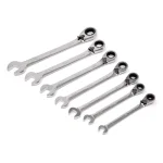 WEN 13-Piece SAE Reversible Ratcheting Combination Wrench Set with Storage Rack thumbnail 6