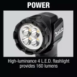 Makita 18V LXT Cordless LED Flashlight, 160 Lumens, DML815B thumbnail 3