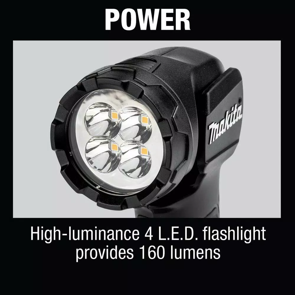 Makita 18V LXT Cordless LED Flashlight, 160 Lumens, DML815B