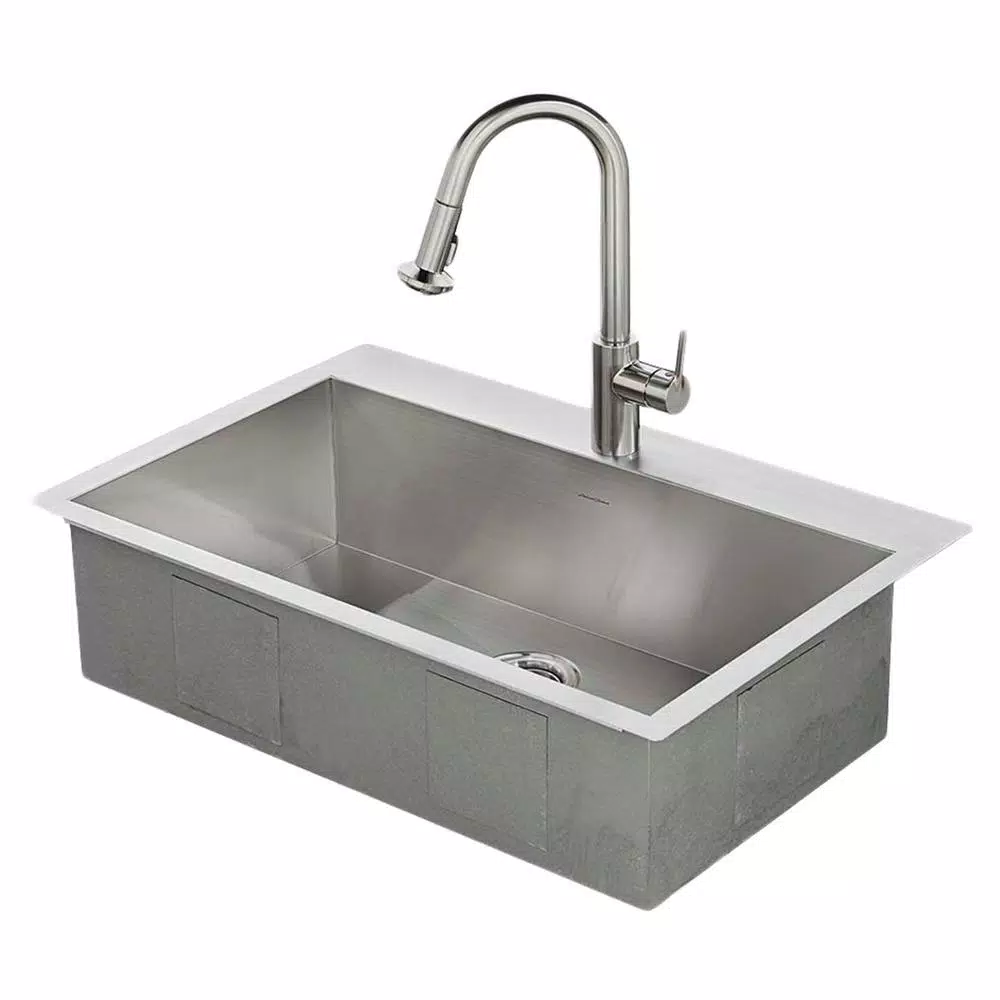 American Standard Memphis Single-Handle Pull-Down Kitchen Faucet, Stainless Steel, 1.8 GPM