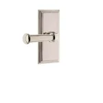 Grandeur Carre Privacy Lever with Georgetown Handle, Polished Nickel, 2-3/8 in. Backset thumbnail 1