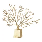 A & B Home Gold Tree Irregular Decor Accent Sculpture - 15.2 in. Gold Metal Statuary thumbnail 2