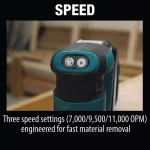Makita 18V LXT Cordless 5 in. Random Orbit Sander, Tool-Only (XOB01Z) thumbnail 9