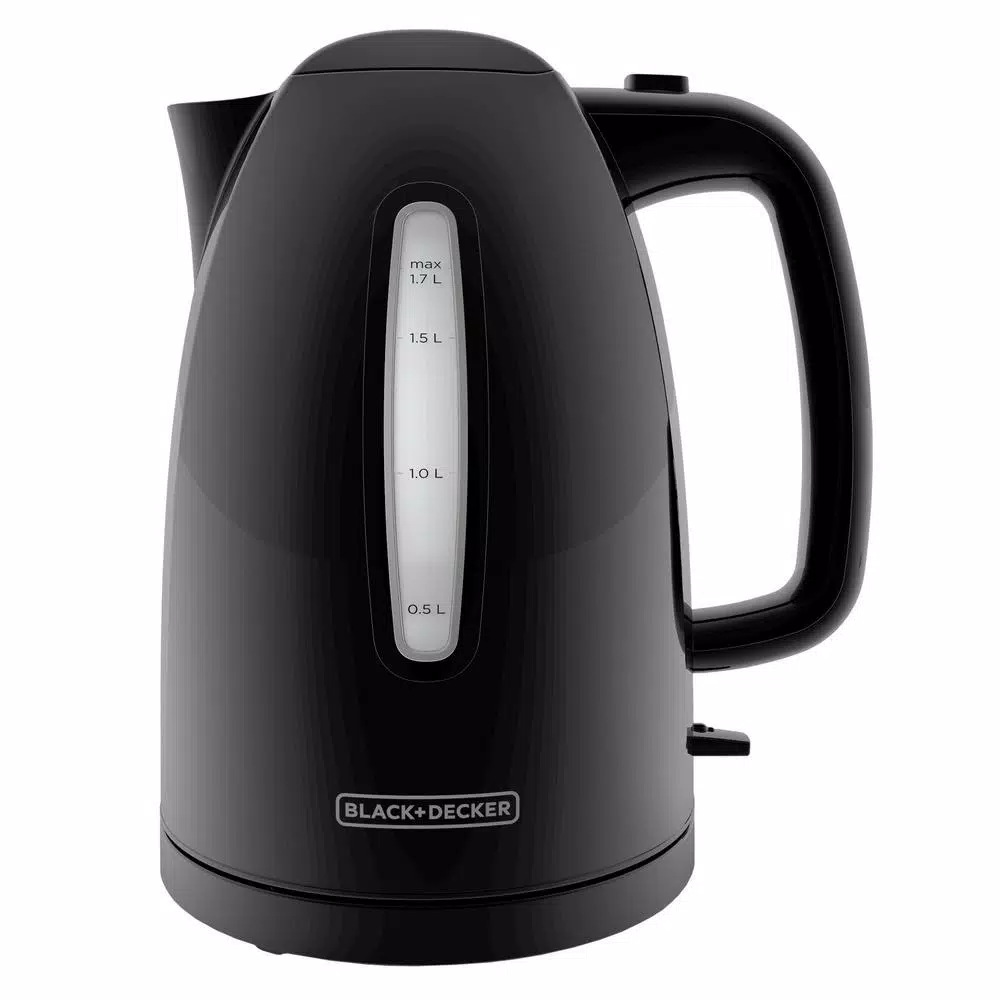 BLACK+DECKER 1.7L Rapid Boil Electric Cordless Kettle, 1500W, Black