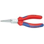 KNIPEX 6-1/4 in. Round Nose Long Nose Pliers with Comfort Grip thumbnail 1