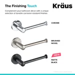 KRAUS Elie Chrome Solid Brass Toilet Paper Holder thumbnail 5