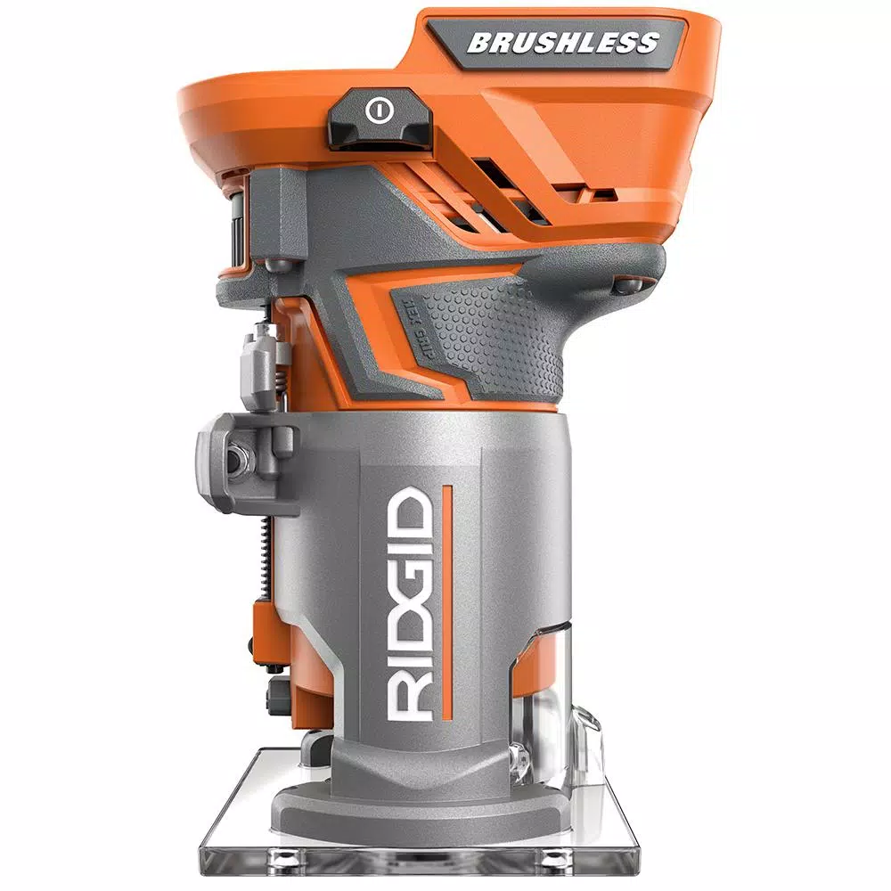 RIDGID 18V Cordless Brushless 1/4 in. Compact Router with 1.5 Ah Lithium-Ion Battery