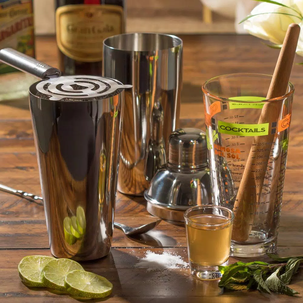 Libbey Mixologist 9-Piece Cool Cocktails Set with Mixing Glass and Recipes