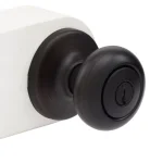 Kwikset Cove Keyed Entry Door Knob, Venetian Bronze thumbnail 2