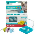 Alpine Pluggies Kids ThermoShape Earplugs - Blue Hearing Protection for Ages 3-12 thumbnail 1