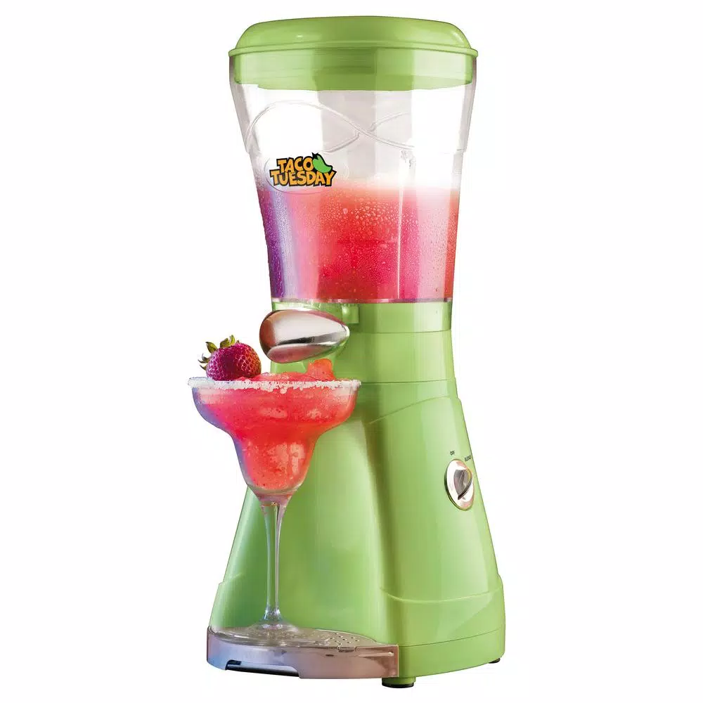 TACO TUESDAY 64 oz. Lime Green Margarita and Ice Crusher Slush Maker