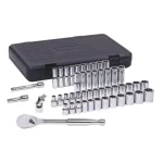 GEARWRENCH 49-Piece 1/2 in. Drive 12-Point Ratchet and Socket Set, SAE and Metric thumbnail 1