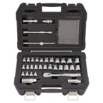 DEWALT 3/8 in. Drive 34-Piece Combination Socket Set with Ratchet, Metric & SAE thumbnail 1