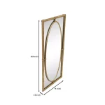 StyleWell Medium Rectangle Gold Antiqued Classic Accent Mirror, 14 in. x 29.9 in. thumbnail 2