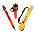 AdirPro 1.28 in. Mini Stakeout Prism Pole, Fluorescent Orange thumbnail 1