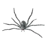 Worth Imports 35 in. Silver and Black Spider Halloween Prop, Set of 2 thumbnail 1
