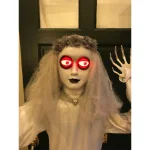 Unbranded 63 in. Animated Standing Zombie Bride Halloween Decoration thumbnail 3