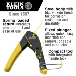 Klein Tools Coaxial Cable Installation Kit with Compression Crimper, Stripper, and Multi-Cable Cutter thumbnail 2