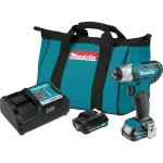 Makita 12V MAX CXT Cordless 1/4 in. Square Drive Impact Wrench Kit (2.0 Ah) thumbnail 1