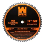 WEN 14-in 66-Tooth Carbide-Tipped Metal Saw Blade for Mild Steel thumbnail 1