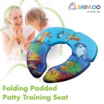 Babyloo Ocean Pattern Folding Cushioned Toilet Seat with Travel Bag for Toddlers thumbnail 3
