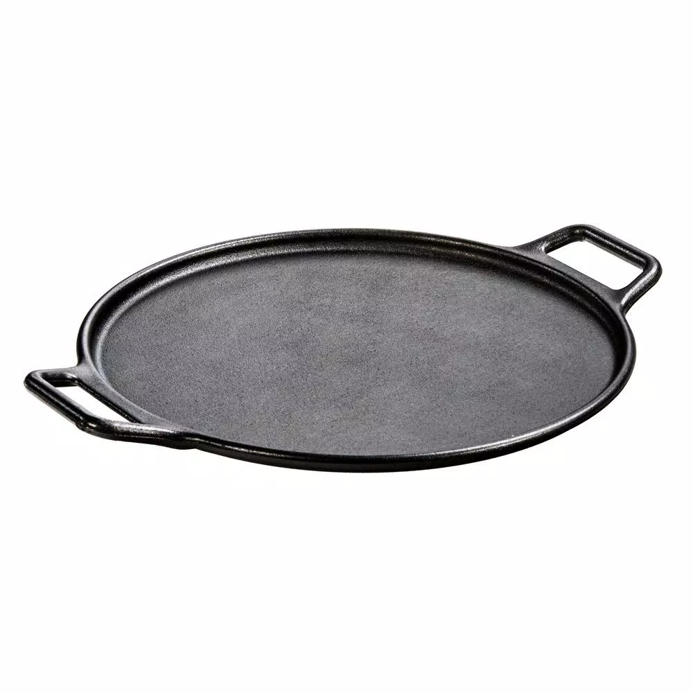 Lodge 14 in. Cast Iron Pizza Baking Pan with Loop Handles