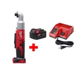 Milwaukee M18 18V Cordless 1/4 in. Hex 2-Speed Right Angle Impact Driver Kit with 5.0 Ah Battery and Charger thumbnail 1