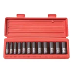 TEKTON 12-Piece 3/8 in. Drive Deep Impact Socket Set, 5/16 to 1 in. SAE thumbnail 1