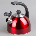 Creative Home Rhapsody 8.4-Cup Cranberry Stainless Steel Stovetop Tea Kettle with Whistle thumbnail 2