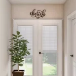 Lavish Home "Cherish" Metal Cutout Wall Sign - Distressed Dark Brown Rustic Decor thumbnail 5