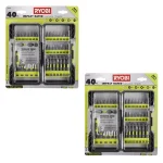 RYOBI Impact Rated Driving Bit Kit, 40-Piece, 2-Pack thumbnail 1