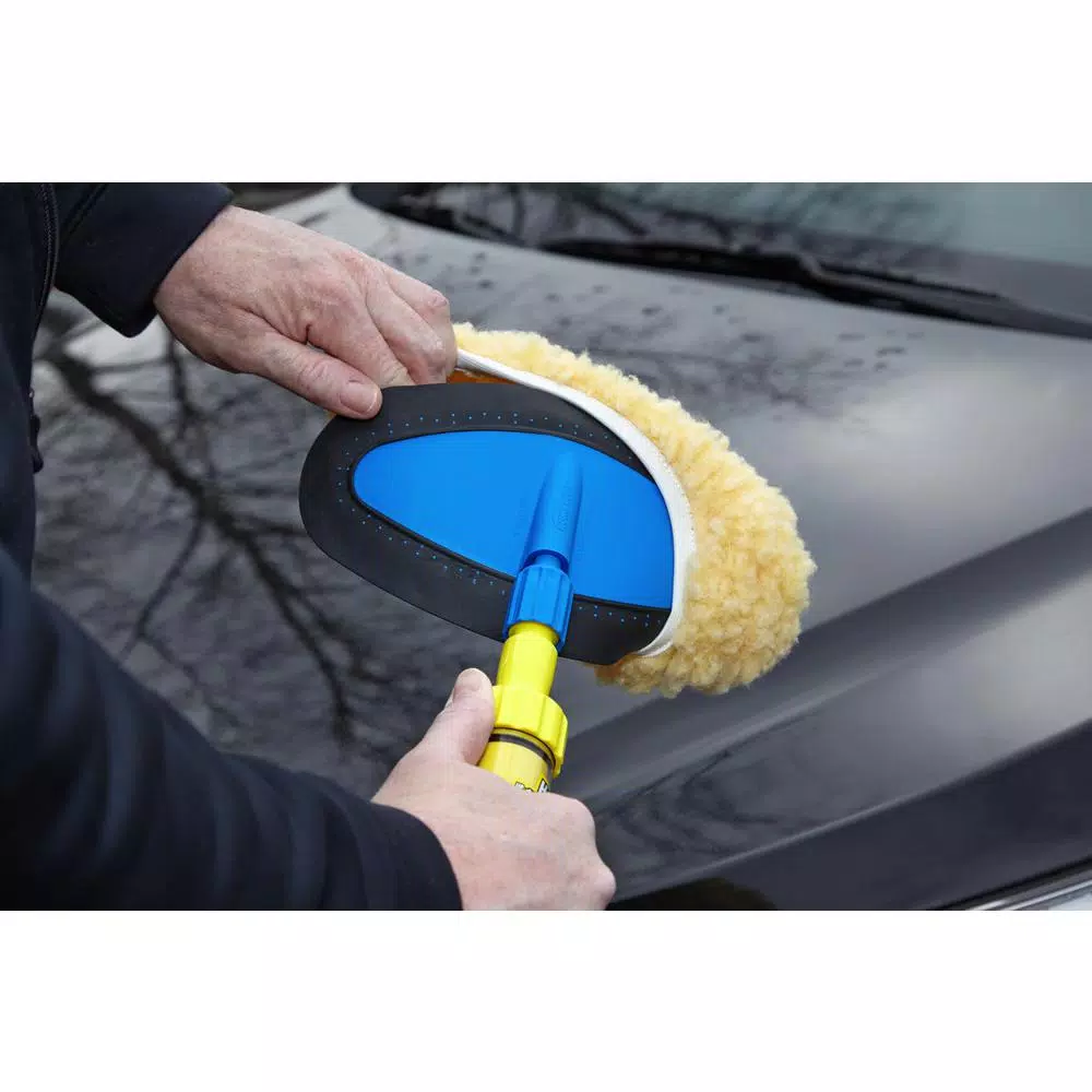 AutoRight Auto Wash Replacement Bonnet - Synthetic Lambswool Mitt for Auto-Wash Stick