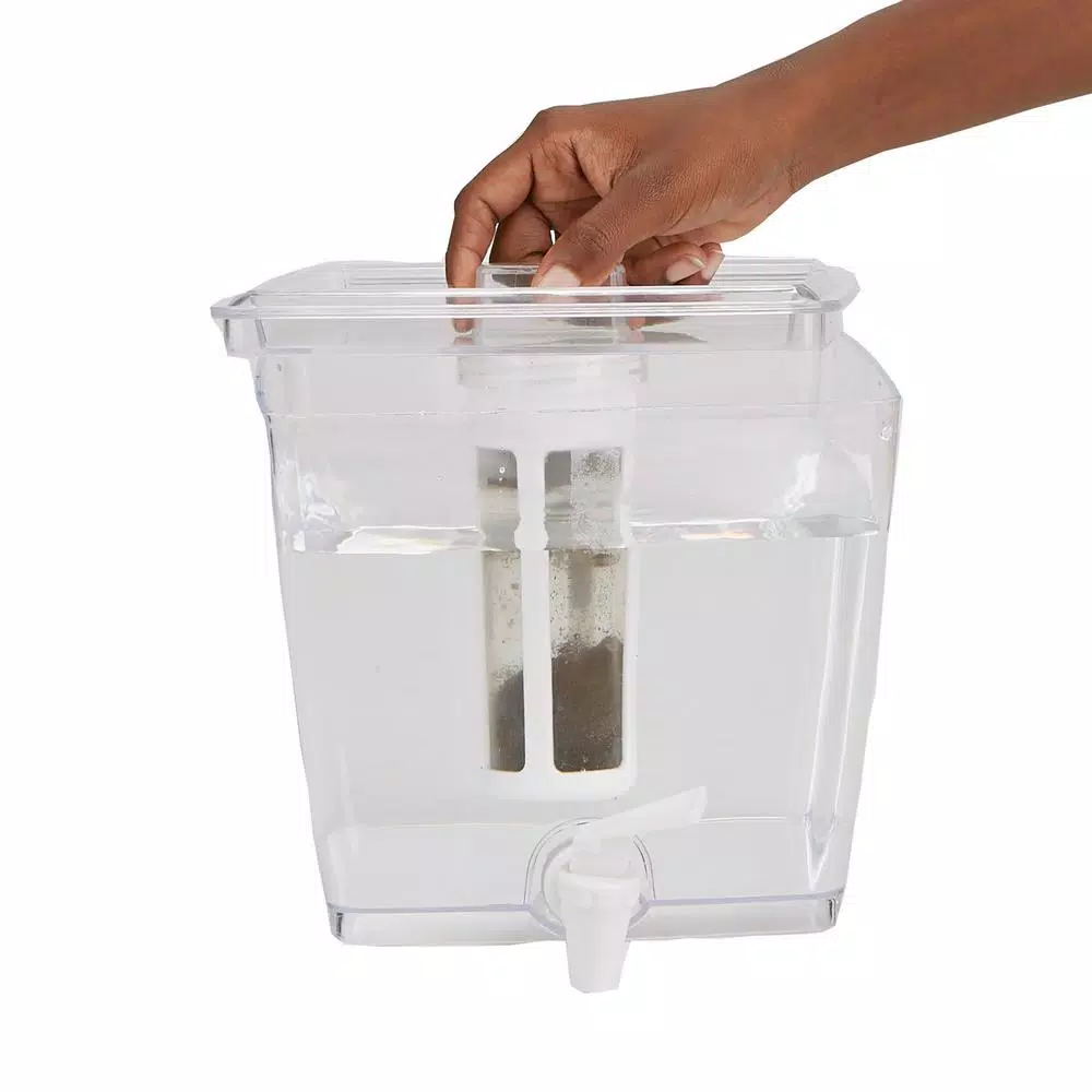 Mind Reader 6.4 Qt Clear Cold Brew Coffee Dispenser with Removable Filter and Spigot