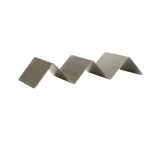 Unbranded Silver Stainless Steel Taco Holder Set, 4-Pack Serving Tray for Hard and Soft Shells, Grill Safe thumbnail 3