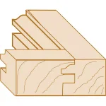 Makita Carbide-Tipped Stile and Rail 2-Flute Router Bit, 1/2 in. Shank thumbnail 3