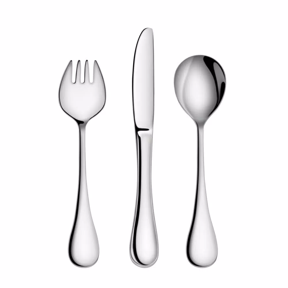 Artaste Rain 12-Piece 18/10 Stainless Steel Kids Flatware Set, Service for 4